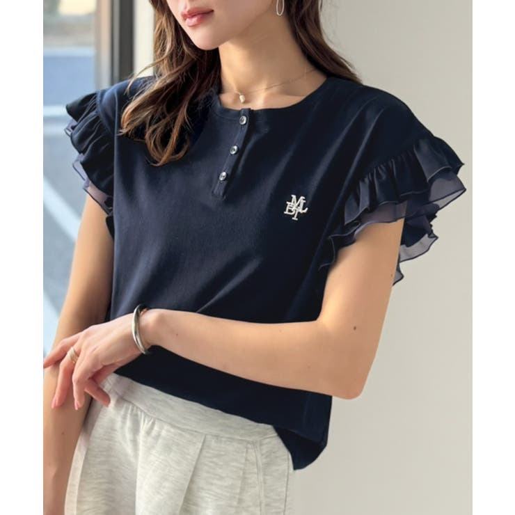 【mily bilet】ふわっと華やか、でも凛と。袖フリルコンパクトTシャツ | Classical Elf  | 詳細画像21 