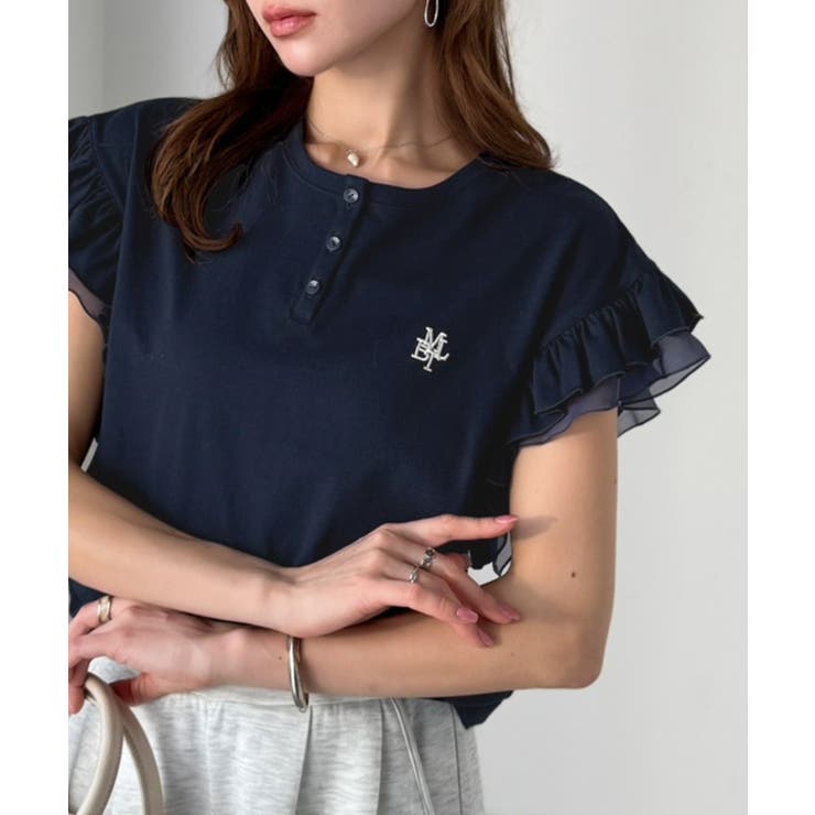 【mily bilet】ふわっと華やか、でも凛と。袖フリルコンパクトTシャツ | Classical Elf  | 詳細画像22 