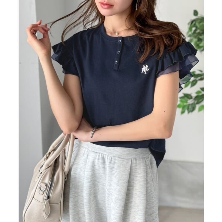 【mily bilet】ふわっと華やか、でも凛と。袖フリルコンパクトTシャツ | Classical Elf  | 詳細画像26 