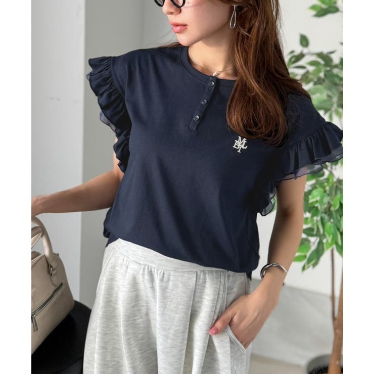 【mily bilet】ふわっと華やか、でも凛と。袖フリルコンパクトTシャツ | Classical Elf  | 詳細画像27 