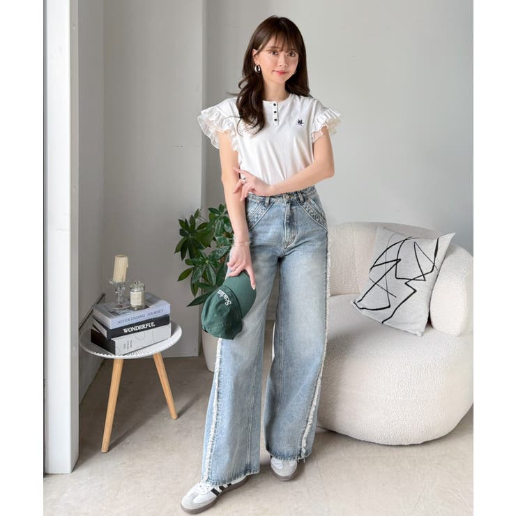 【mily bilet】ふわっと華やか、でも凛と。袖フリルコンパクトTシャツ | Classical Elf  | 詳細画像6 
