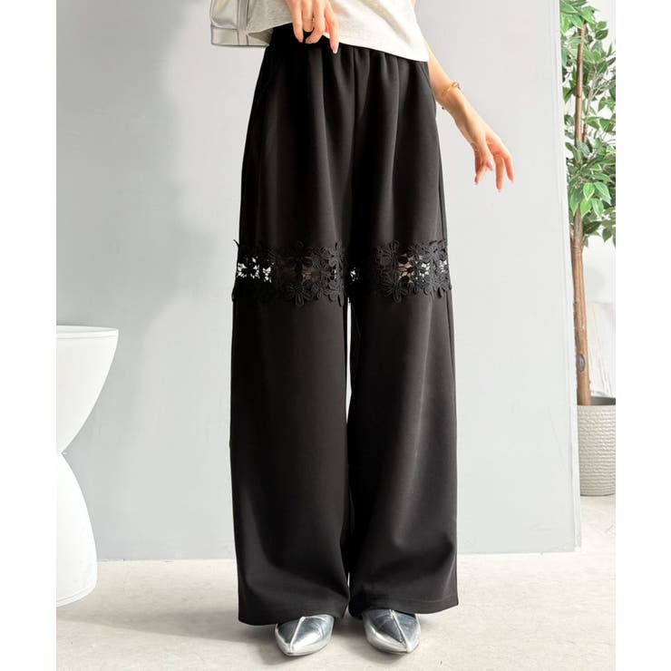 【mily bilet】唯一無二の華やかデザイン。花柄レース 切り替えスウェット… | Classical Elf  | 詳細画像10 