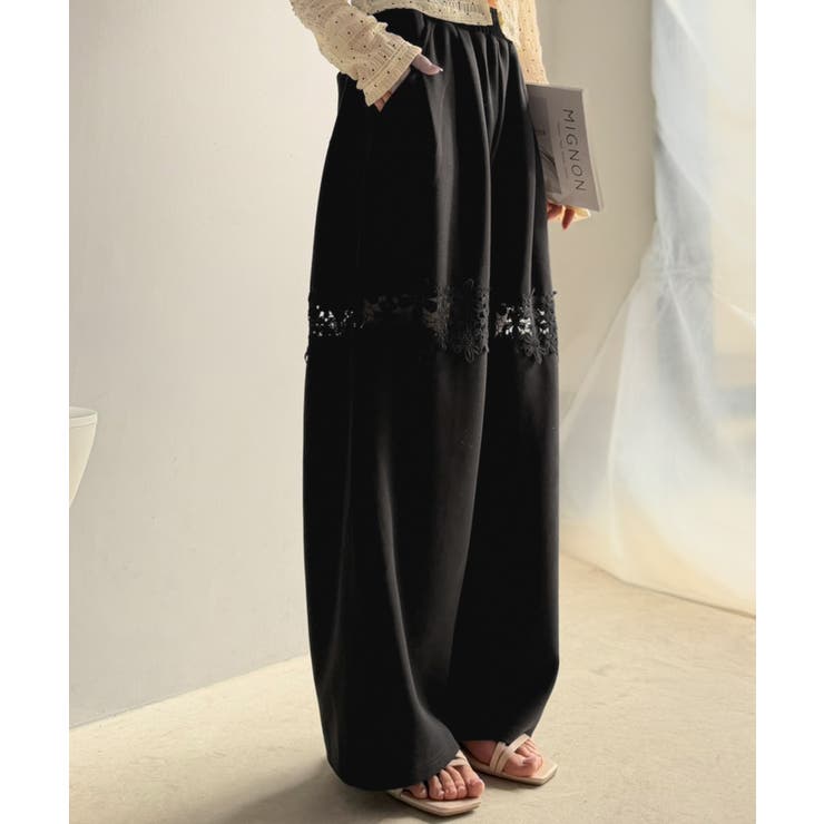 【mily bilet】唯一無二の華やかデザイン。花柄レース 切り替えスウェット… | Classical Elf  | 詳細画像3 