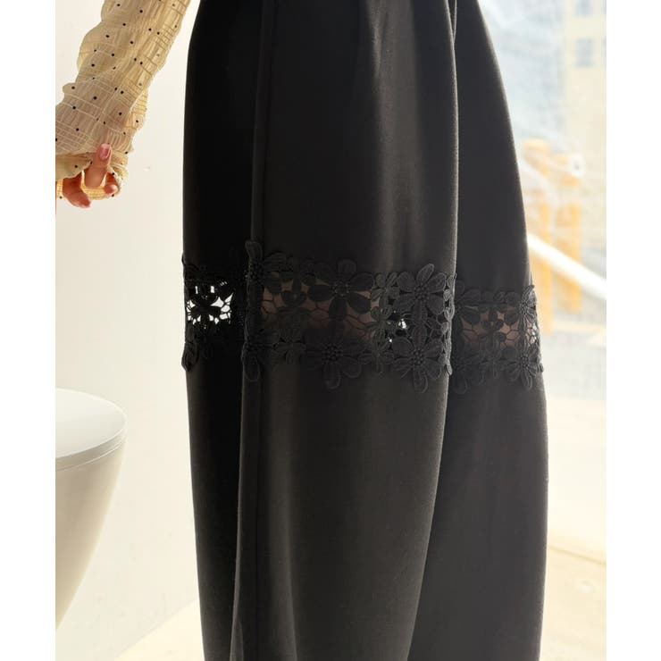 【mily bilet】唯一無二の華やかデザイン。花柄レース 切り替えスウェット… | Classical Elf  | 詳細画像4 