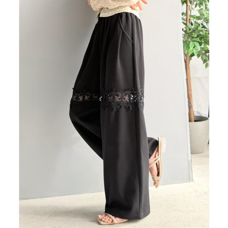 【mily bilet】唯一無二の華やかデザイン。花柄レース 切り替えスウェット… | Classical Elf  | 詳細画像6 