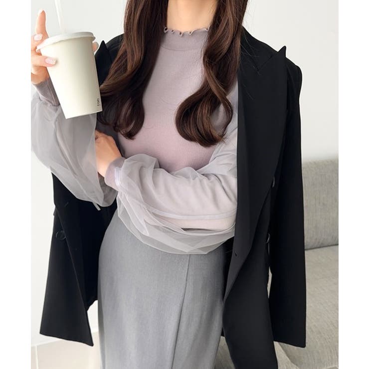 【mily bilet】大人可愛いふんわりスリーブが魅力♪サイドスリットリボンチ… | Classical Elf  | 詳細画像29 