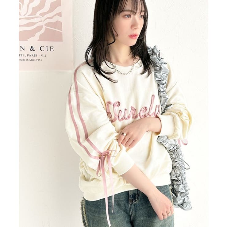 【mily bilet】気分上がるサテンリボンロゴが可愛い。サイドシャーリングサ… | Classical Elf  | 詳細画像1 