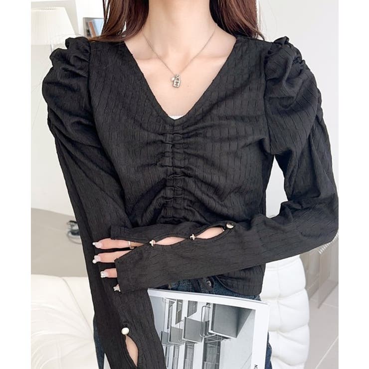 【mily bilet】カジュアルな大人ガーリーテイスト。シャーリング使い膨れジ… | Classical Elf  | 詳細画像6 