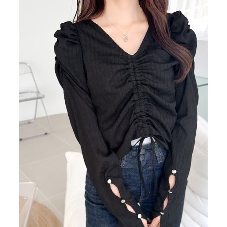 【mily bilet】カジュアルな大人ガーリーテイスト。シャーリング使い膨れジ… | Classical Elf  | 詳細画像7 