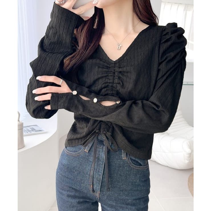 【mily bilet】カジュアルな大人ガーリーテイスト。シャーリング使い膨れジ… | Classical Elf  | 詳細画像9 