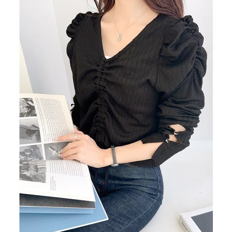 【mily bilet】カジュアルな大人ガーリーテイスト。シャーリング使い膨れジ… | Classical Elf  | 詳細画像10 