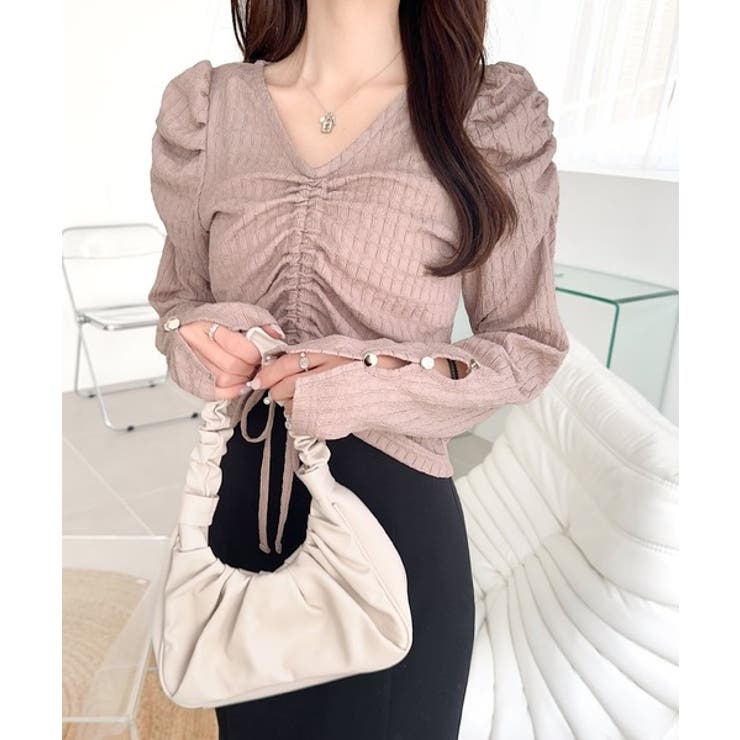 【mily bilet】カジュアルな大人ガーリーテイスト。シャーリング使い膨れジ… | Classical Elf  | 詳細画像20 