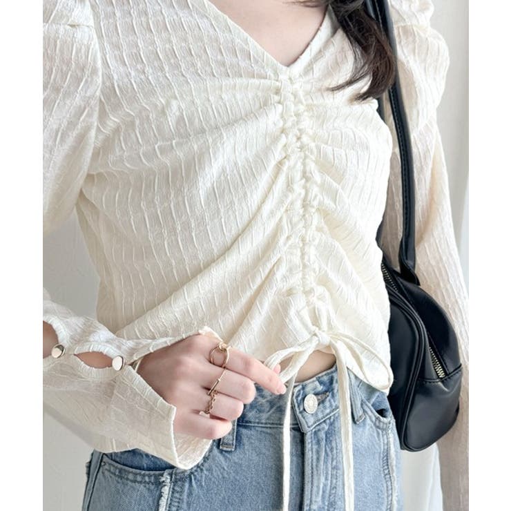 【mily bilet】カジュアルな大人ガーリーテイスト。シャーリング使い膨れジ… | Classical Elf  | 詳細画像25 