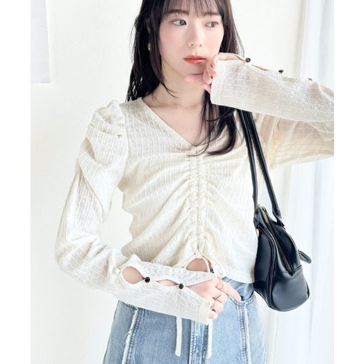 【mily bilet】カジュアルな大人ガーリーテイスト。シャーリング使い膨れジ… | Classical Elf  | 詳細画像1 