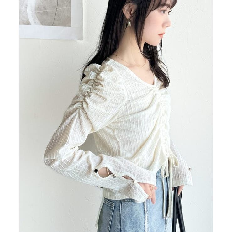 【mily bilet】カジュアルな大人ガーリーテイスト。シャーリング使い膨れジ… | Classical Elf  | 詳細画像4 