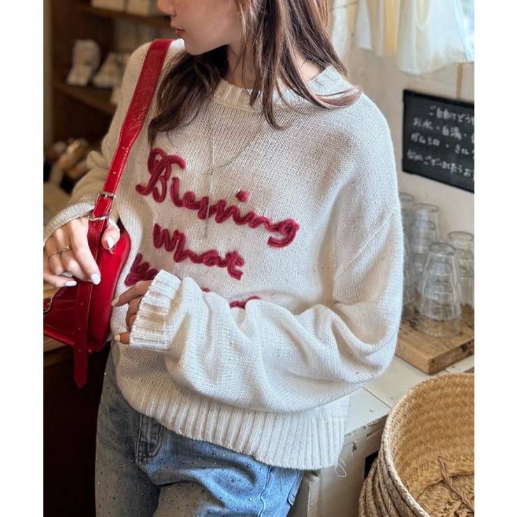 【mily bilet】デイリースタイルを華やかに彩る。コード刺繍ネップニットプ… | Classical Elf  | 詳細画像10 