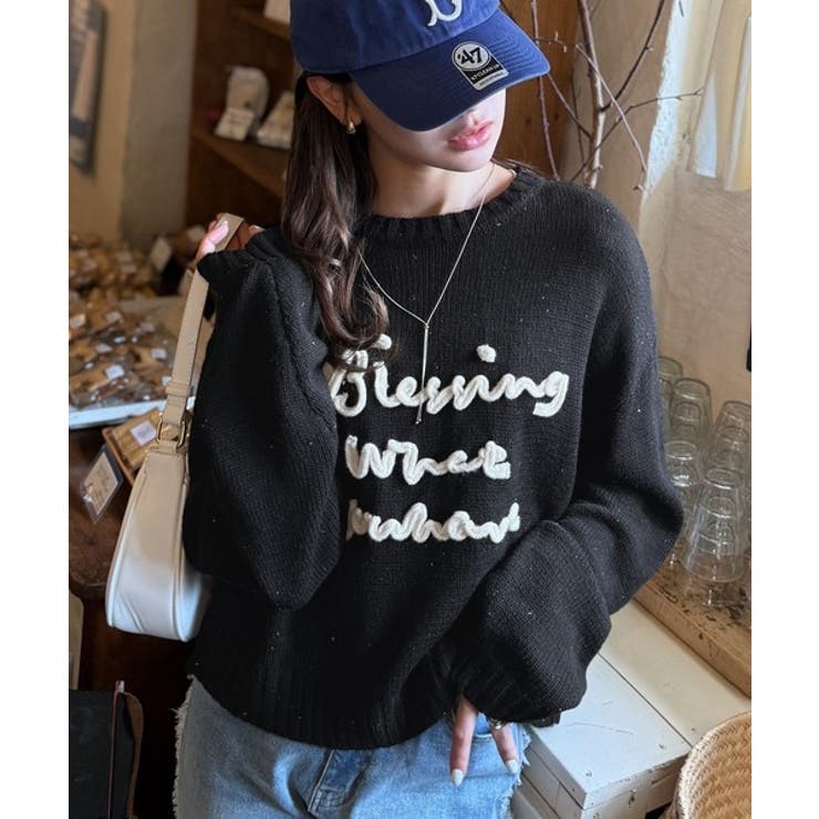 【mily bilet】デイリースタイルを華やかに彩る。コード刺繍ネップニットプ… | Classical Elf  | 詳細画像13 