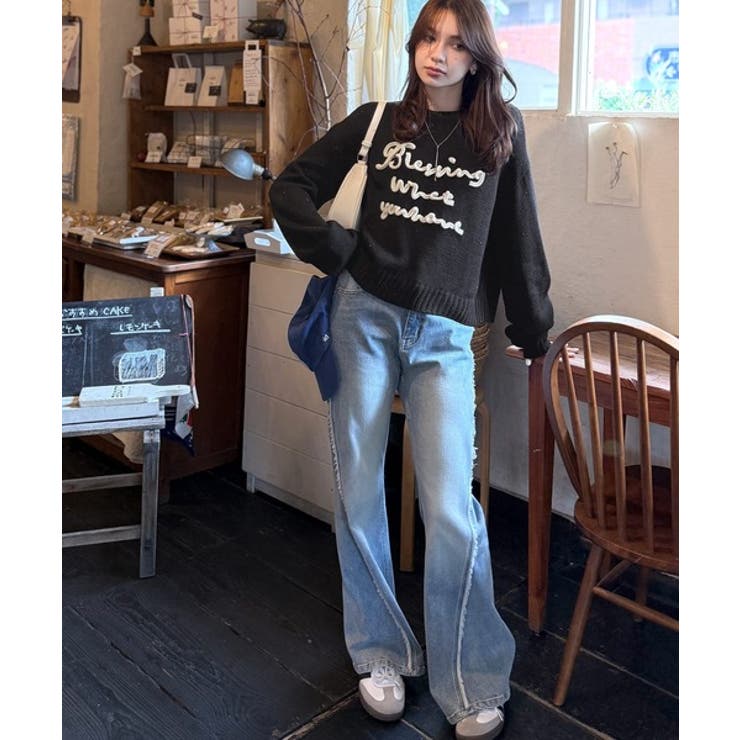 【mily bilet】デイリースタイルを華やかに彩る。コード刺繍ネップニットプ… | Classical Elf  | 詳細画像15 