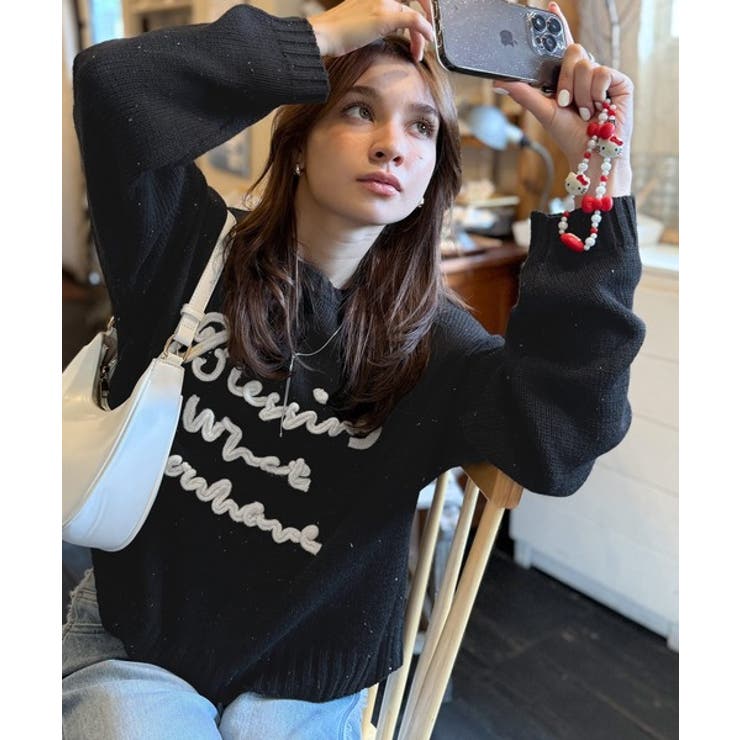 【mily bilet】デイリースタイルを華やかに彩る。コード刺繍ネップニットプ… | Classical Elf  | 詳細画像17 