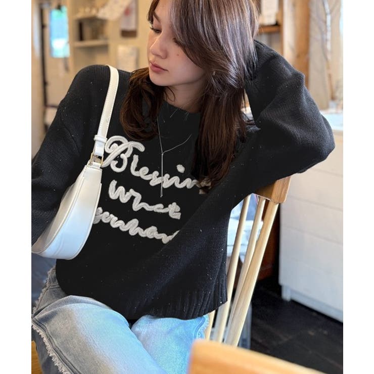 【mily bilet】デイリースタイルを華やかに彩る。コード刺繍ネップニットプ… | Classical Elf  | 詳細画像18 