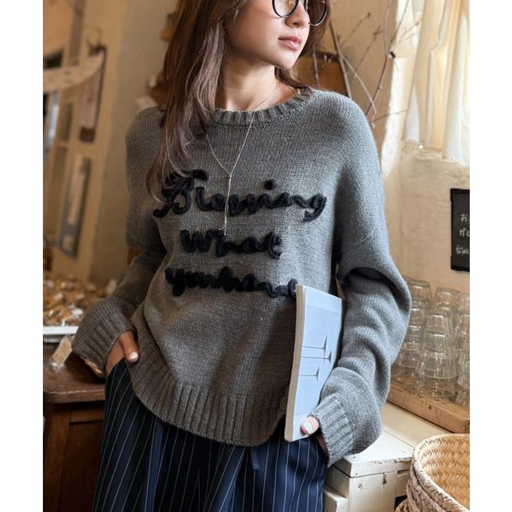 【mily bilet】デイリースタイルを華やかに彩る。コード刺繍ネップニットプ… | Classical Elf  | 詳細画像28 