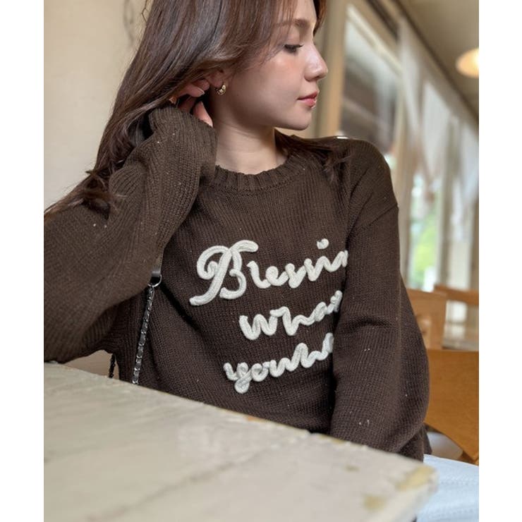 【mily bilet】デイリースタイルを華やかに彩る。コード刺繍ネップニットプ… | Classical Elf  | 詳細画像35 