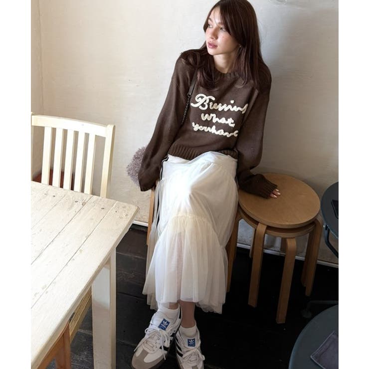 【mily bilet】デイリースタイルを華やかに彩る。コード刺繍ネップニットプ… | Classical Elf  | 詳細画像37 