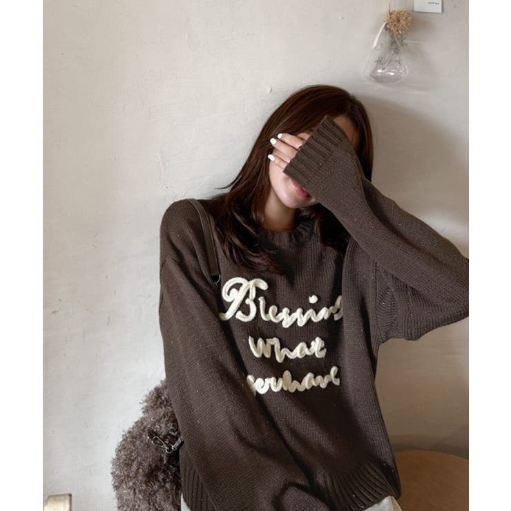 【mily bilet】デイリースタイルを華やかに彩る。コード刺繍ネップニットプ… | Classical Elf  | 詳細画像38 