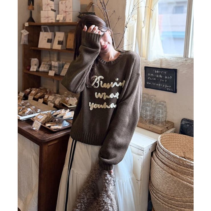 【mily bilet】デイリースタイルを華やかに彩る。コード刺繍ネップニットプ… | Classical Elf  | 詳細画像39 