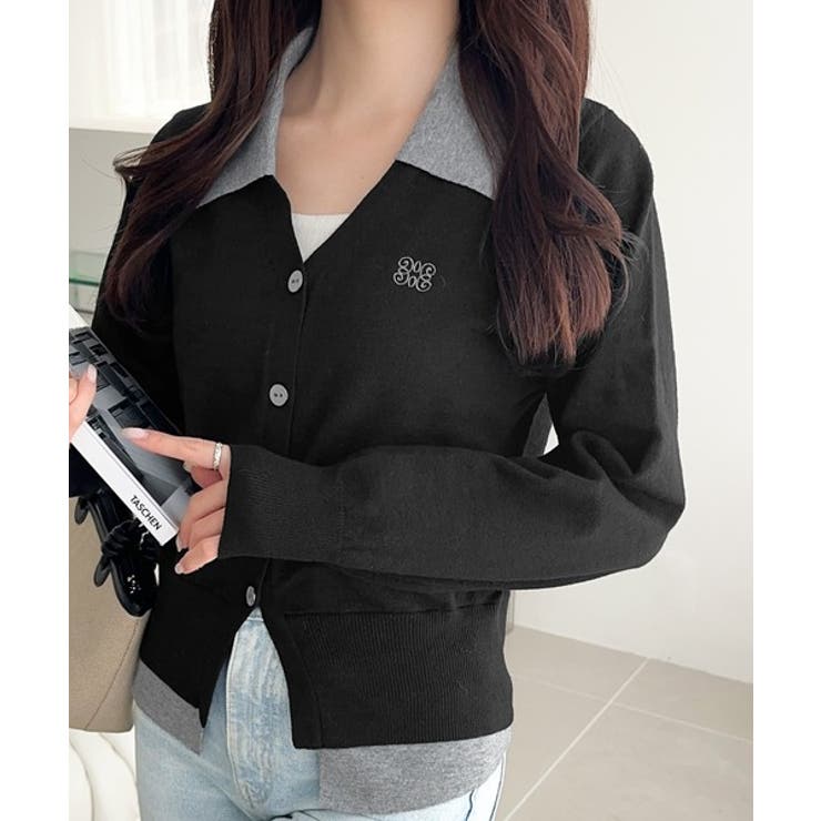 【mily bilet】着るだけ完成、コーデ迷子にさよなら♪胸刺繍ダブルカラーレ… | Classical Elf  | 詳細画像13 