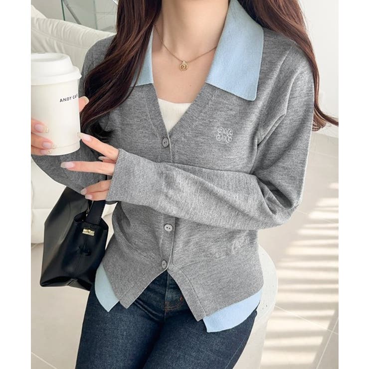 【mily bilet】着るだけ完成、コーデ迷子にさよなら♪胸刺繍ダブルカラーレ… | Classical Elf  | 詳細画像16 