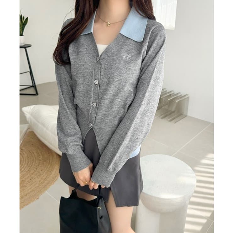 【mily bilet】着るだけ完成、コーデ迷子にさよなら♪胸刺繍ダブルカラーレ… | Classical Elf  | 詳細画像1 