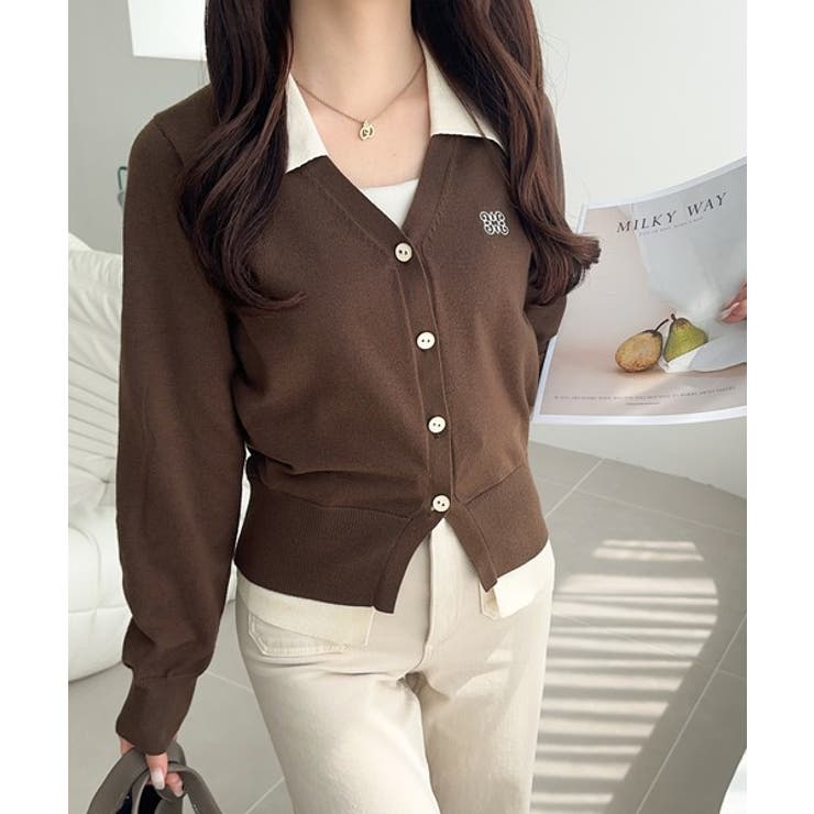 【mily bilet】着るだけ完成、コーデ迷子にさよなら♪胸刺繍ダブルカラーレ… | Classical Elf  | 詳細画像23 