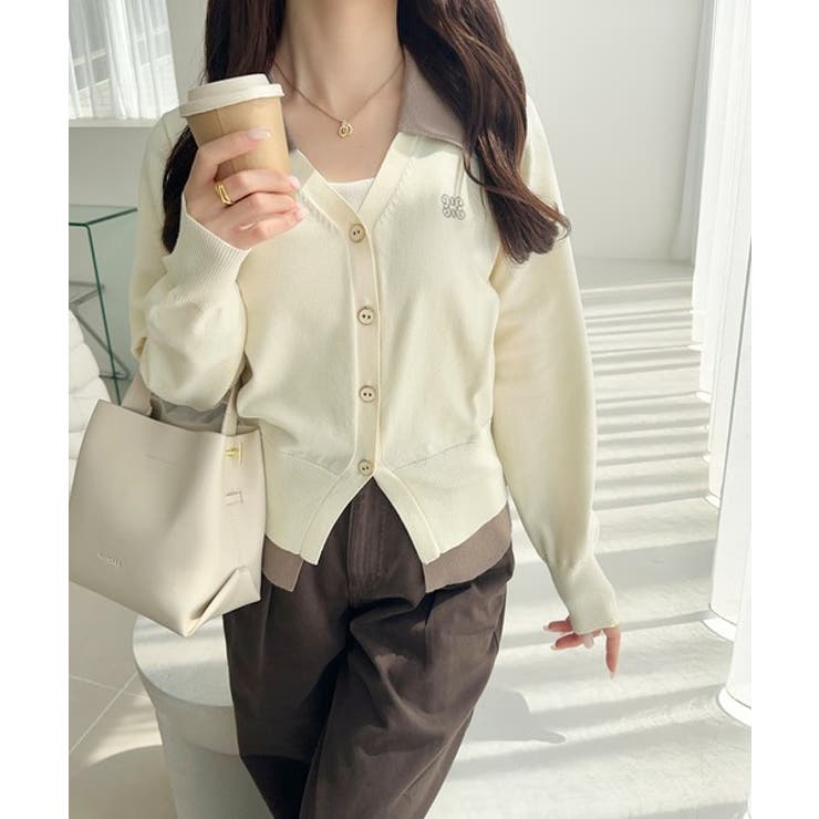 【mily bilet】着るだけ完成、コーデ迷子にさよなら♪胸刺繍ダブルカラーレ… | Classical Elf  | 詳細画像4 