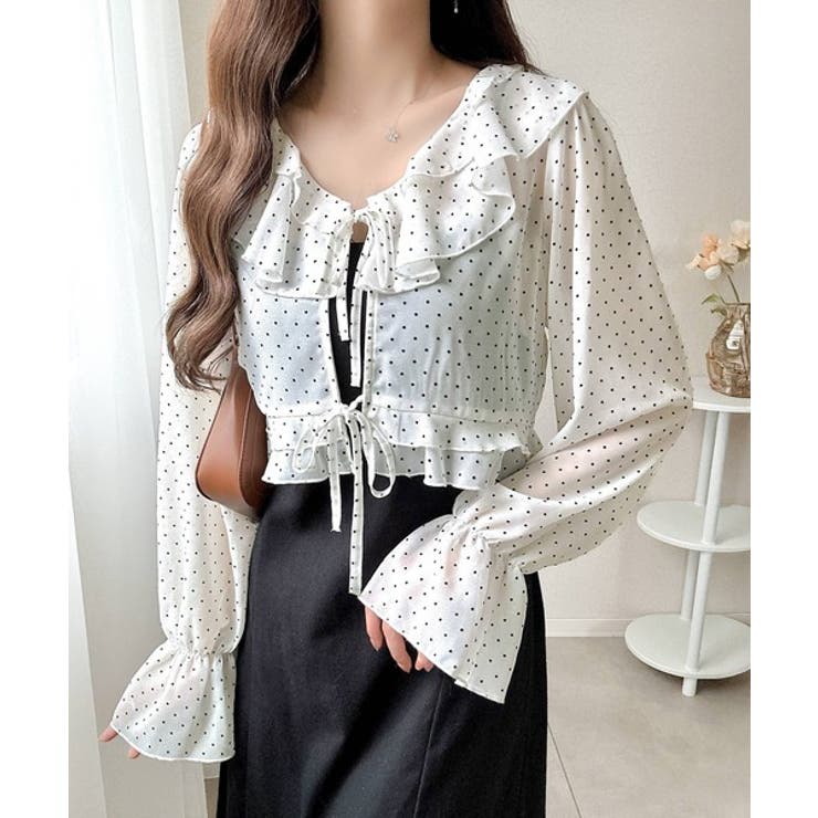 【mily bilet】透け感シフォンが軽やかに映える◎ドットシャイニーシアーリ… | Classical Elf  | 詳細画像10 