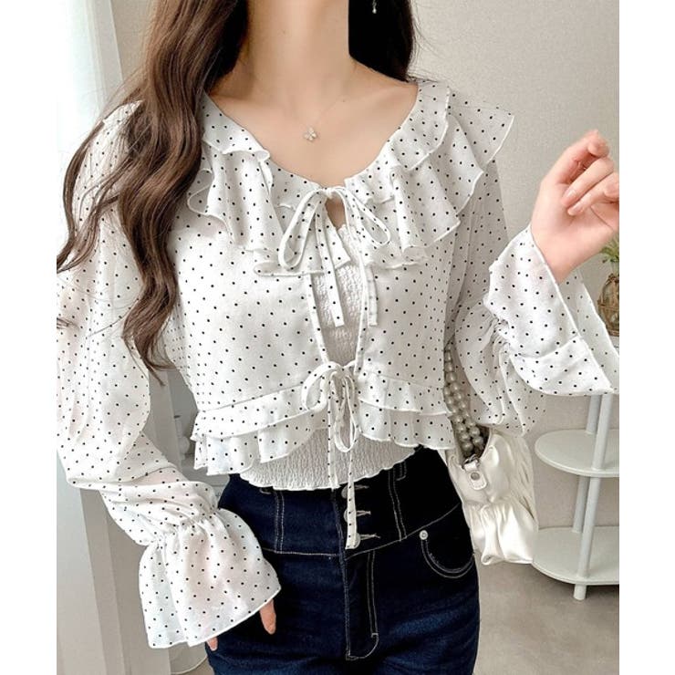 【mily bilet】透け感シフォンが軽やかに映える◎ドットシャイニーシアーリ… | Classical Elf  | 詳細画像14 