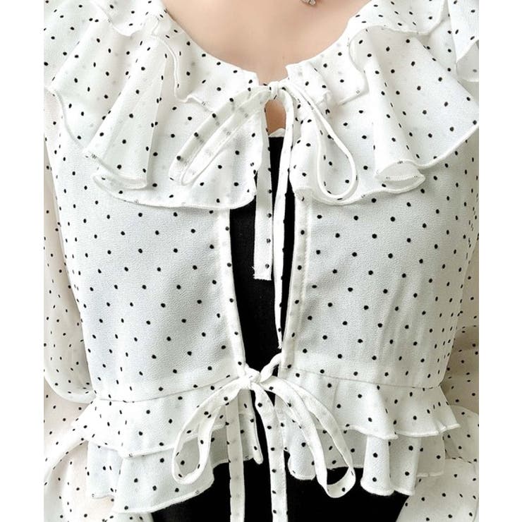 【mily bilet】透け感シフォンが軽やかに映える◎ドットシャイニーシアーリ… | Classical Elf  | 詳細画像17 