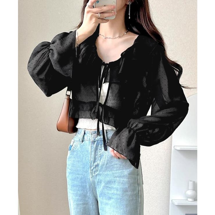 【mily bilet】透け感シフォンが軽やかに映える◎ドットシャイニーシアーリ… | Classical Elf  | 詳細画像2 