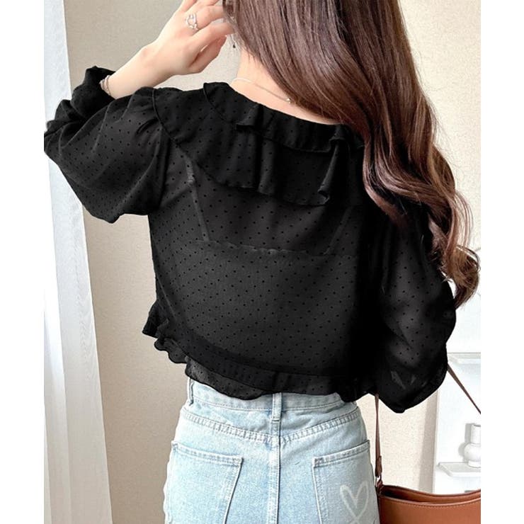 【mily bilet】透け感シフォンが軽やかに映える◎ドットシャイニーシアーリ… | Classical Elf  | 詳細画像3 