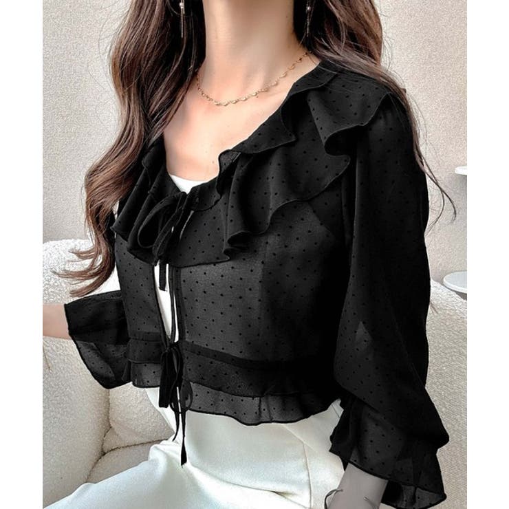 【mily bilet】透け感シフォンが軽やかに映える◎ドットシャイニーシアーリ… | Classical Elf  | 詳細画像7 