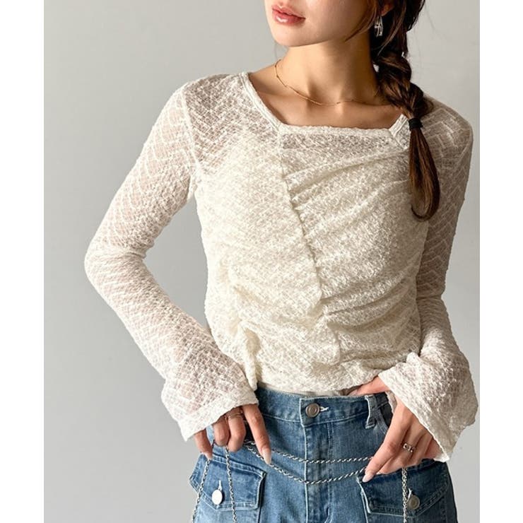 【mily bilet】トレンドの愛されアイテム。アシメシアーレースギャザープル… | Classical Elf  | 詳細画像1 