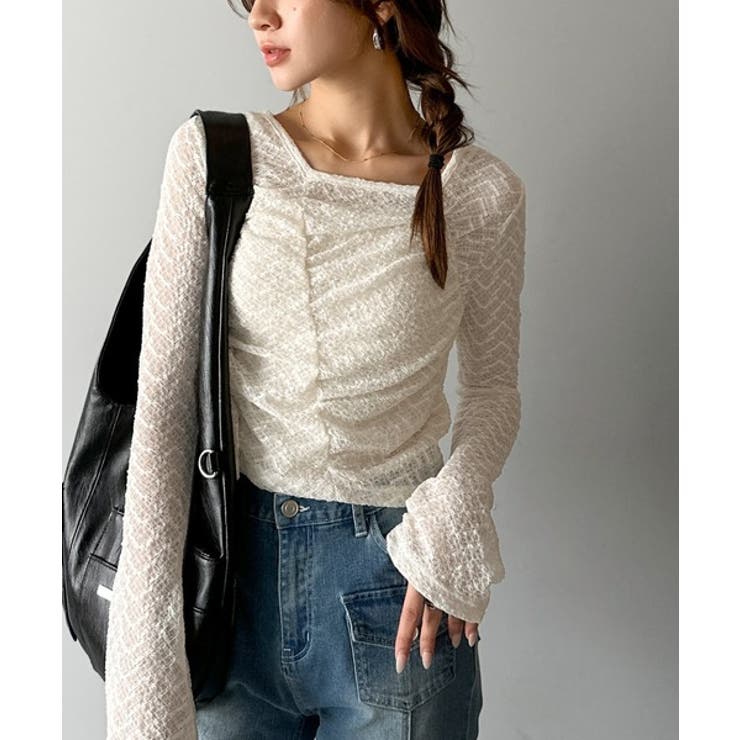 【mily bilet】トレンドの愛されアイテム。アシメシアーレースギャザープル… | Classical Elf  | 詳細画像2 