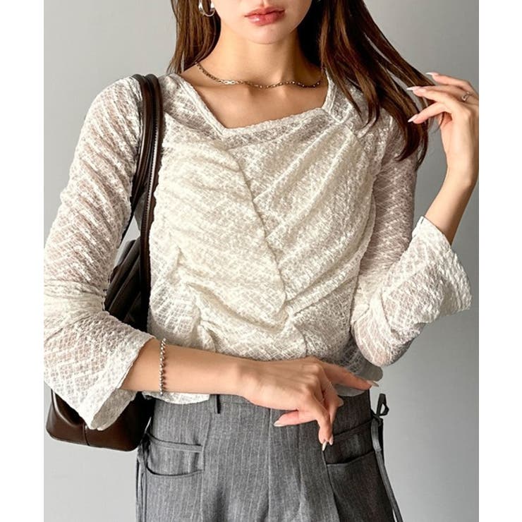 【mily bilet】トレンドの愛されアイテム。アシメシアーレースギャザープル… | Classical Elf  | 詳細画像5 