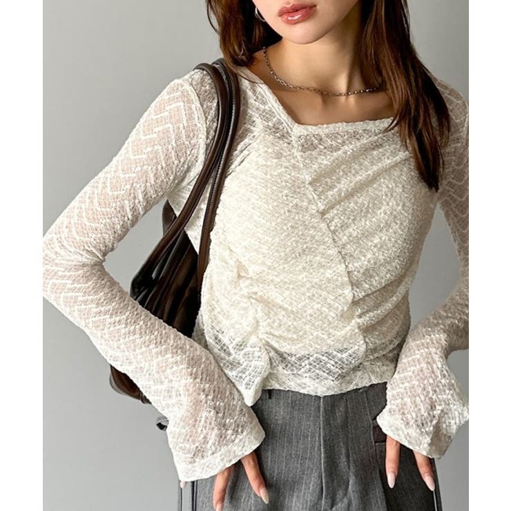 【mily bilet】トレンドの愛されアイテム。アシメシアーレースギャザープル… | Classical Elf  | 詳細画像6 