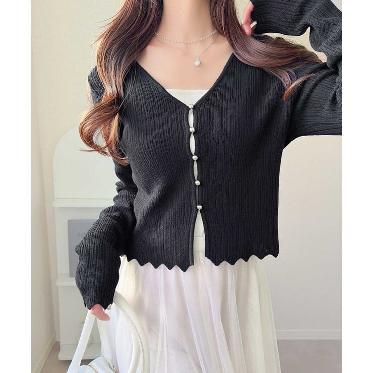 【mily bilet】透け感と上品なきらめきで魅せる♪ 透かし編みシルバーボタ… | Classical Elf  | 詳細画像12 