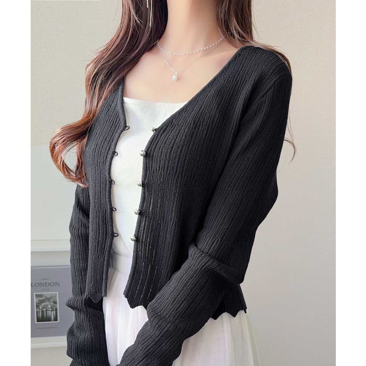 【mily bilet】透け感と上品なきらめきで魅せる♪ 透かし編みシルバーボタ… | Classical Elf  | 詳細画像13 