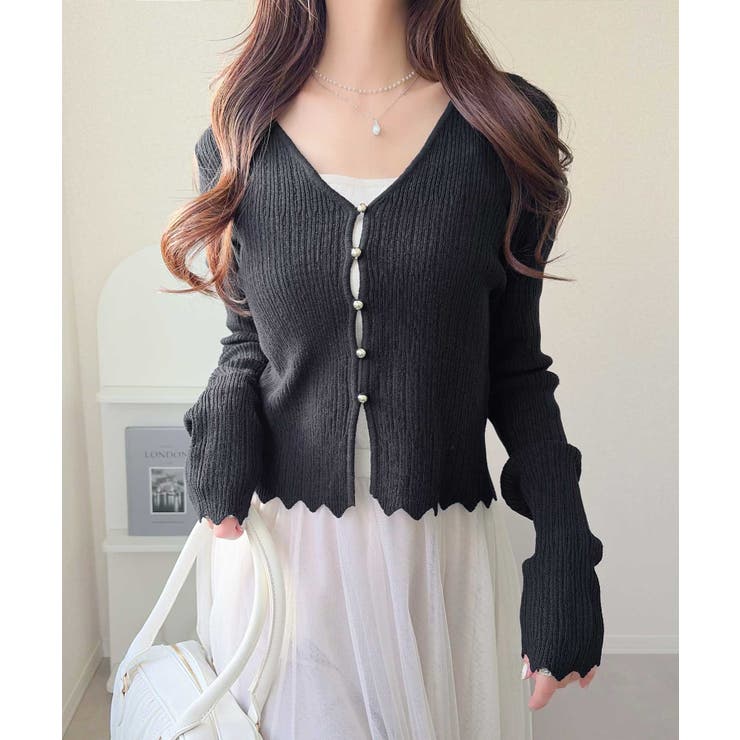 【mily bilet】透け感と上品なきらめきで魅せる♪ 透かし編みシルバーボタ… | Classical Elf  | 詳細画像14 