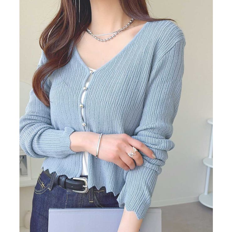 【mily bilet】透け感と上品なきらめきで魅せる♪ 透かし編みシルバーボタ… | Classical Elf  | 詳細画像24 