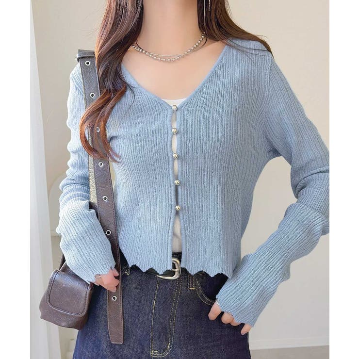 【mily bilet】透け感と上品なきらめきで魅せる♪ 透かし編みシルバーボタ… | Classical Elf  | 詳細画像25 