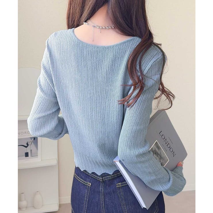 【mily bilet】透け感と上品なきらめきで魅せる♪ 透かし編みシルバーボタ… | Classical Elf  | 詳細画像30 